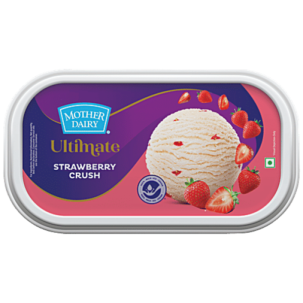 Mother Dairy Strawberry Ice Cream