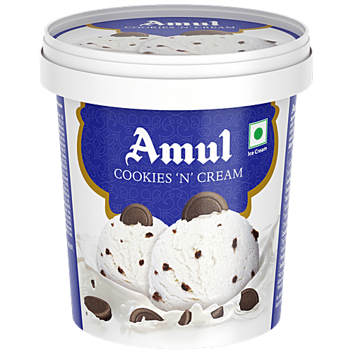 Amul Cookie & Cream Ice Cream