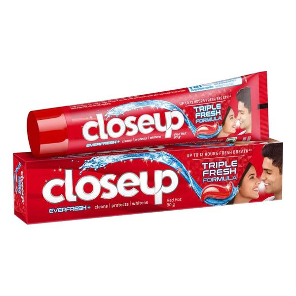 Closeup Red Hot Everfresh Toothpaste